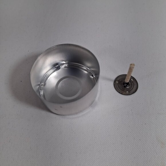 50 Tall Metal Tea Light Cups Kit With 50 Wicks Aluminum Dia37.5 mm x Height 20mm - Picture 3 of 9